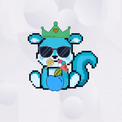 Pixel Squirrel King #410