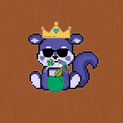 Pixel Squirrel King #218