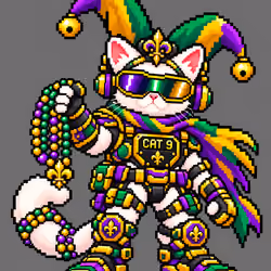 Sushi #005 - Mardi Gras Cat