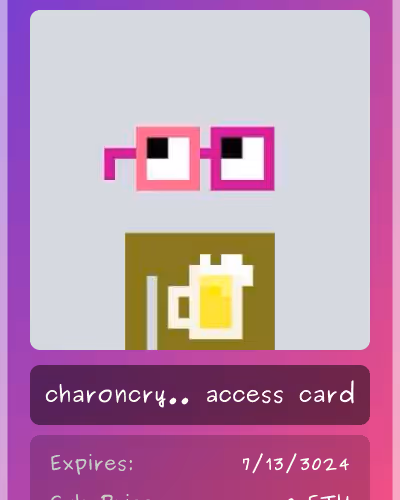 Charoncrypto Club Card