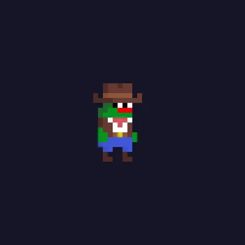 Tiny Pixel Pepe on Rodeo