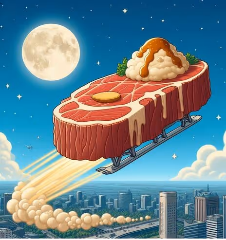 meat to the moon