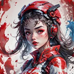 Bloody mecha girl #3