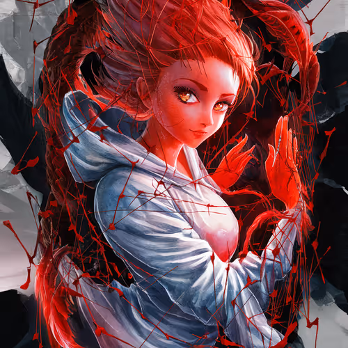 A charming phoenix woman
