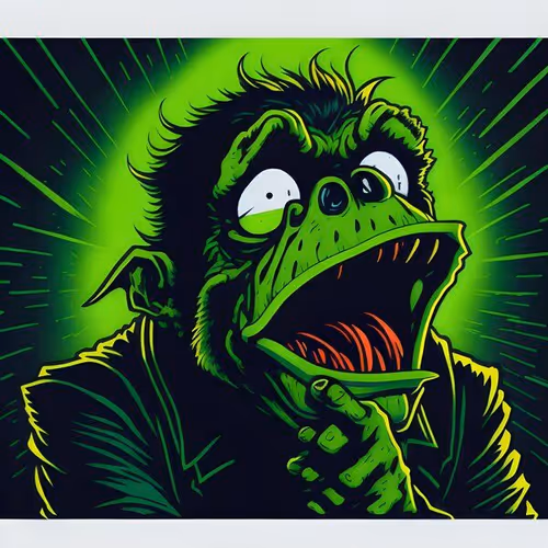 Frog Eating Ape