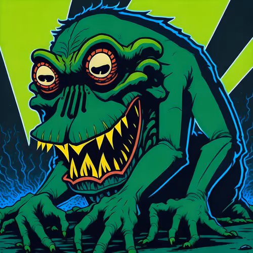 Frog Eating Ape