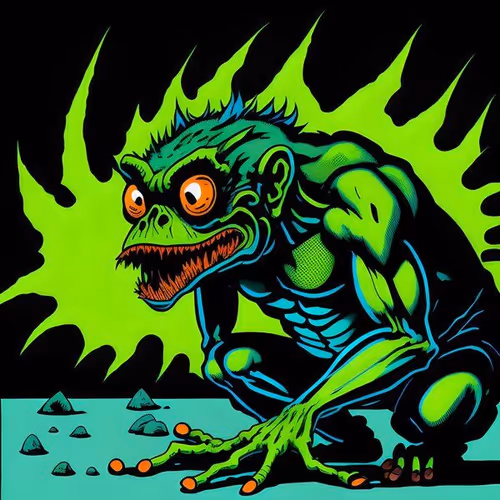 Frog Eating Ape