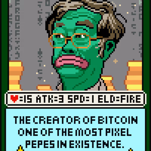Pixel Nakamoto Card