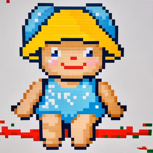 Pixel doll