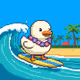 Kiko Duckling #15 — Surfer Duck
