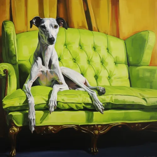 Cat on the red sofa #7