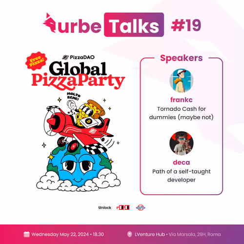 Ticket for UrbeTalks #19 & Global Pizza DAO Party - Rome