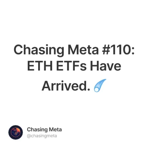 Chasing Meta 110 Eth Etfs Have Arrived