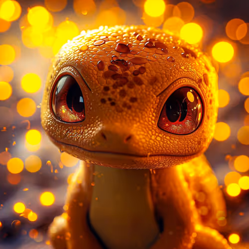 orange lizard