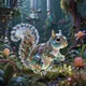 Glass Art Squirrel #5