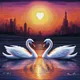 The romantic lives of swans !