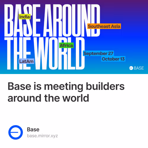 Base Is Meeting Builders Around The World