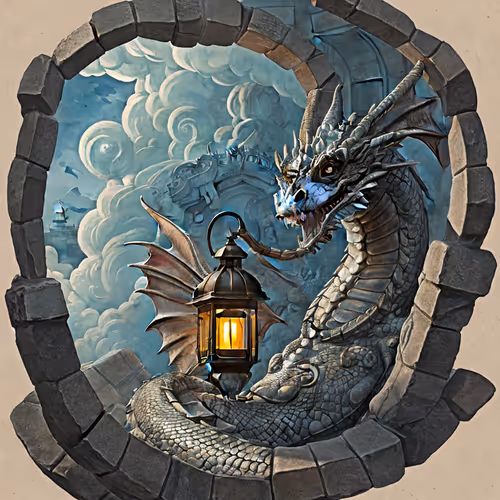 Ancient Dragon Curled