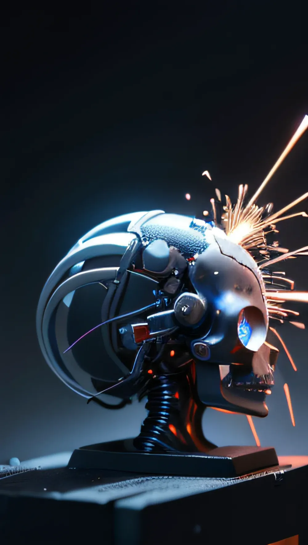 Photonic Screwdriver Miniature Diorama Nano Drone Crew Bionic Android