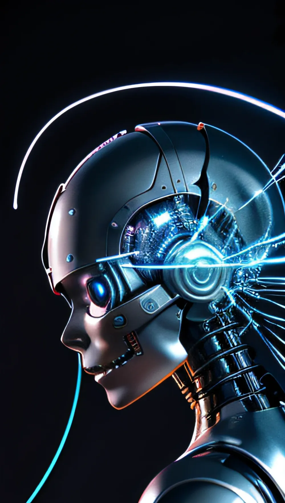 Cyberpunk Anatomy Android Lab Synthetic Brain Tissue