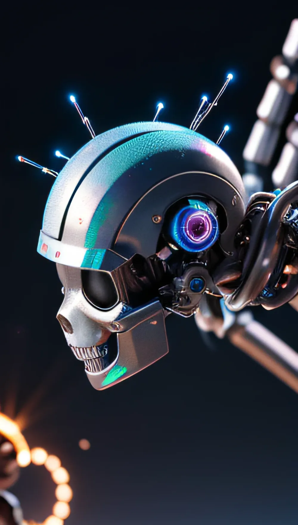 Miniature Cyber Scene Volumetric Lighting