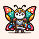 Butterfly in armor