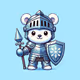 Polar bear in armor