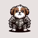 Dog in armor