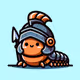 Millipede in armor