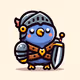 Pigeon in armor