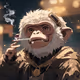smoking ape