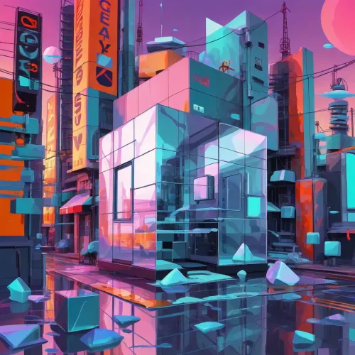 Crystal cube #9