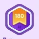 180 days streak badge #337
