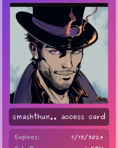 Smashthunderston Club Card