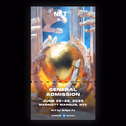 NFT.NYC 2025 - OpenSea Artist Series NFT Ticket #9/100