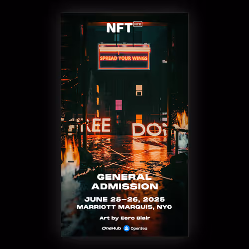 NFT.NYC 2025 - OpenSea Artist Series NFT Ticket #89/100