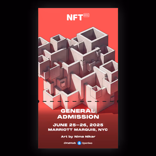 NFT.NYC 2025 - OpenSea Artist Series NFT Ticket #58/100