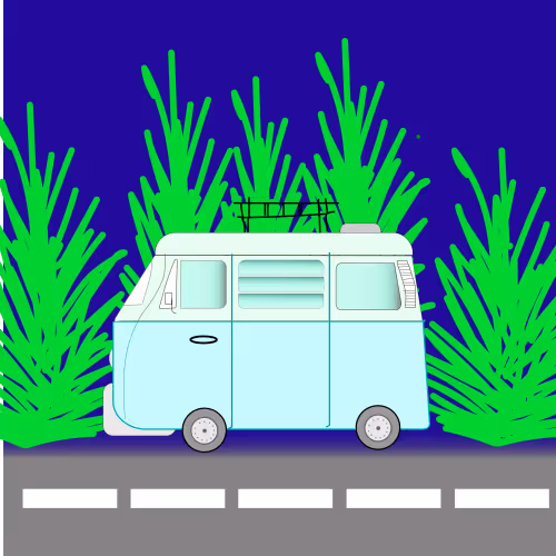 Minivan On Base