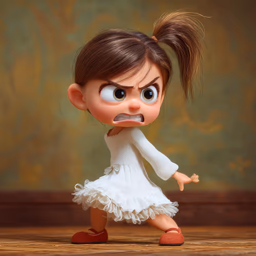 Crazy teen girl