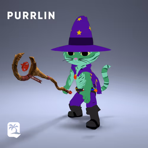 Mars Cat Purrlin (Purple Outfit)