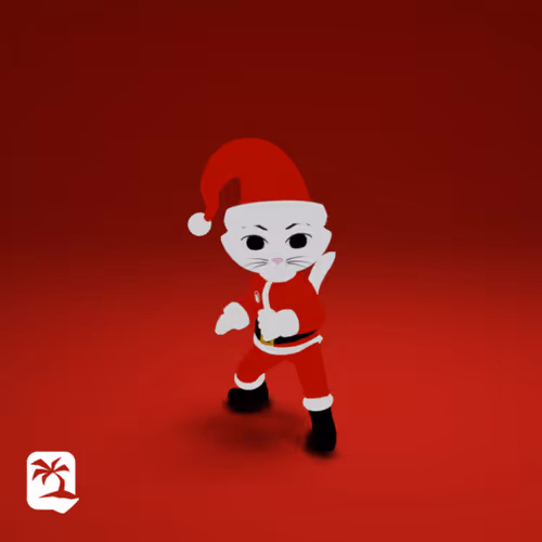 Mars Cat Santa (Avatar and Poster)