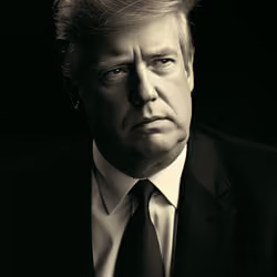 Donald Trump B&W #8