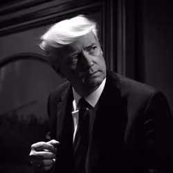 Donald Trump B&W #6