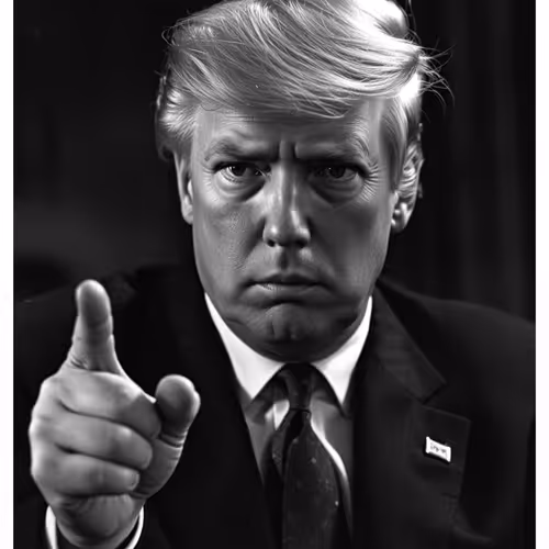 Donald Trump B&W