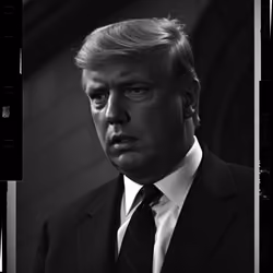 Donald Trump B&W #128