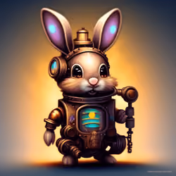 The baby rabbit on Base #100