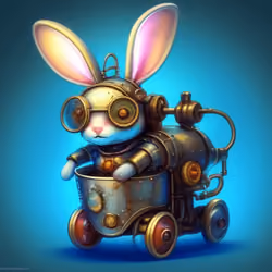 The baby rabbit on Base #101