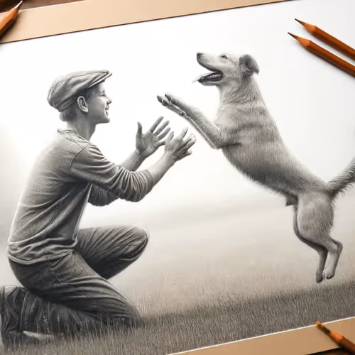Man with a dog