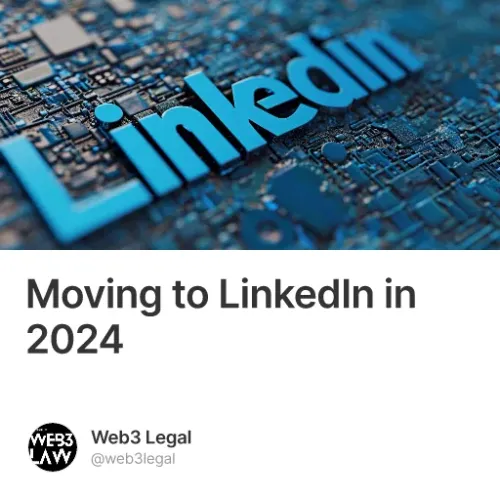Moving to LinkedIn in 2024 #0