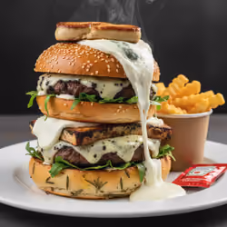Flat Cheese Lover Burger #100001001585 (Rolling Burger)
